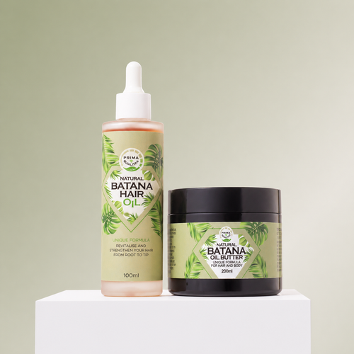 Prima Qualitas Batana Hair Oil and Batana Hair Mask hair repair duo