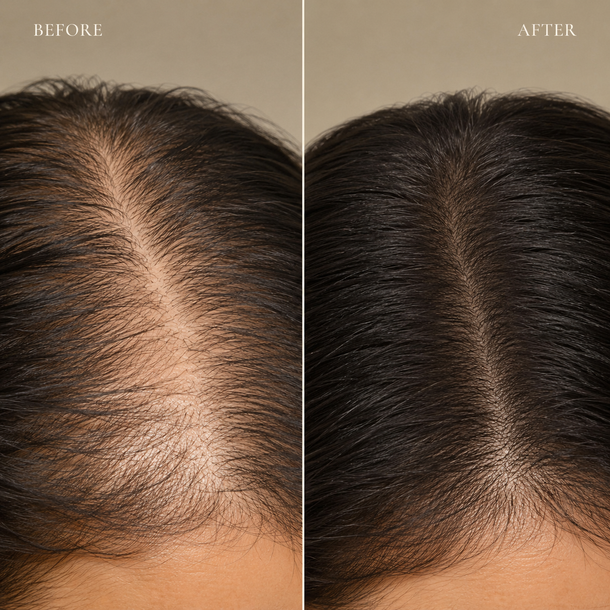 Hair growth oil results with regular use of Hair Angel oil treatment